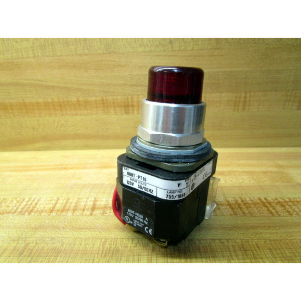 Allen Bradley 800T-PT16 Pushbutton 800TPT16 Red 800T-PT16R - New No Box