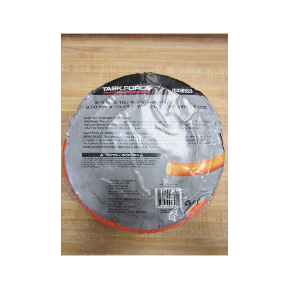 Task Force 8GY-AIR164 Air Hose 8GYAIR164 38 in X 100 Ft