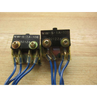 Omron NW-5-1A-105 Switch NW51A105 WBracket4 Wire (Pack of 2) - Used