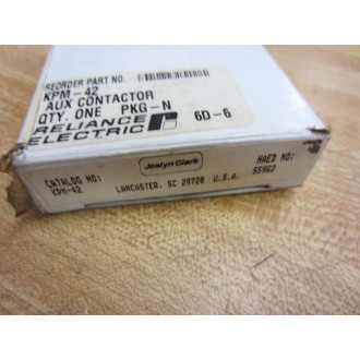 Reliance Electric KPM-42 Aux. Contactor KPM42