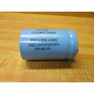 Mallory CGS113U050V3C3PH Capacitor 11000MFD 50VDC - New No Box