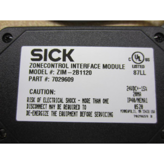 Sick 7029609 Zone Control Interface Module ZIM-2B1120