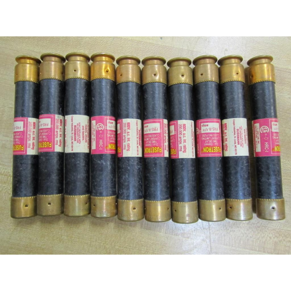 Bussmann FRS-R-210 Fusetron Fuse FRSR210 (Pack of 10) - New No Box