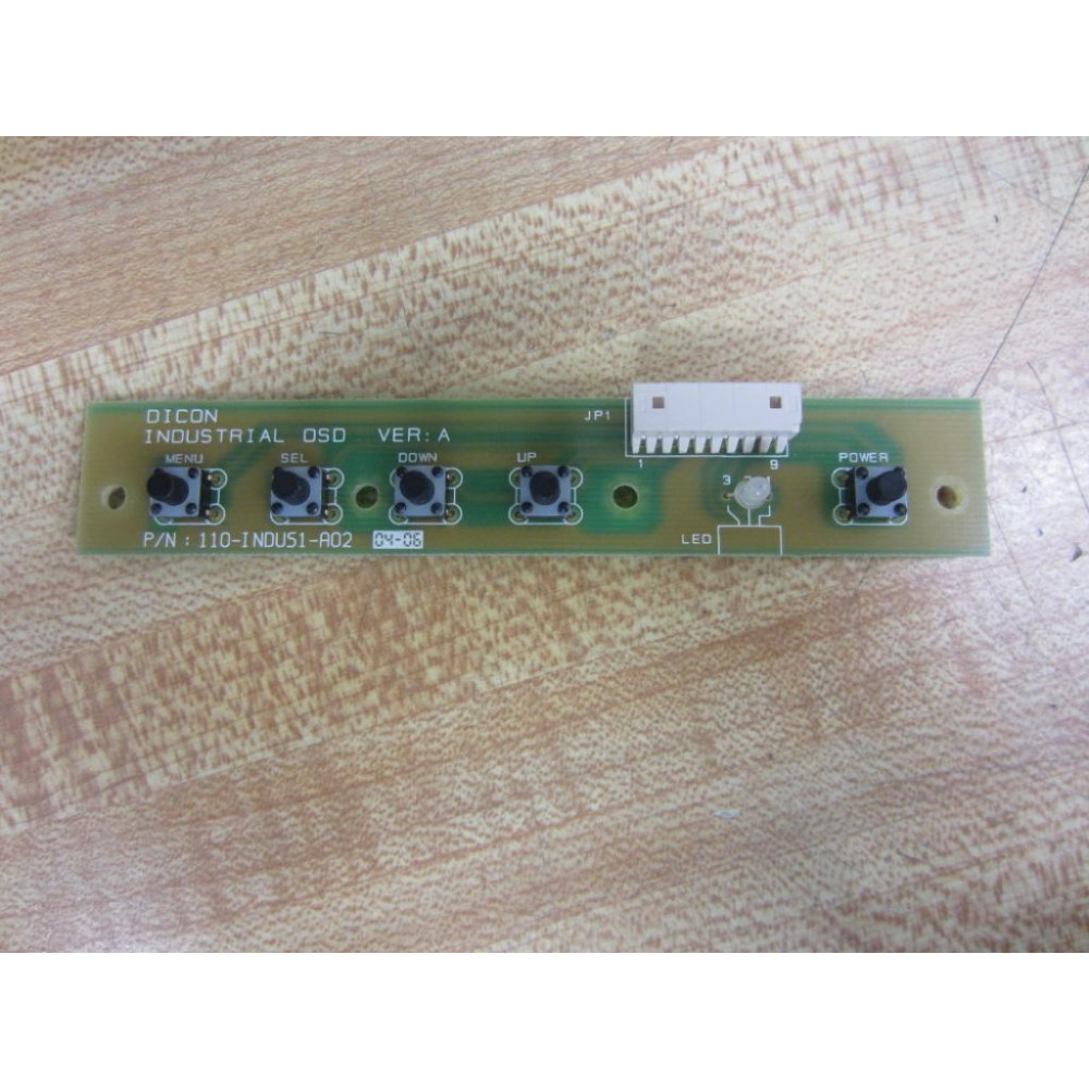 Dicon 110-INDUS1-A02 Industrial OSD Board 110INDUS1A02 Ver. A - Used