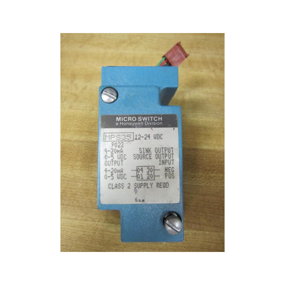 Micro Switch MPS35 12-24 VDC Honeywell Photoelectric Base Base Only - Used