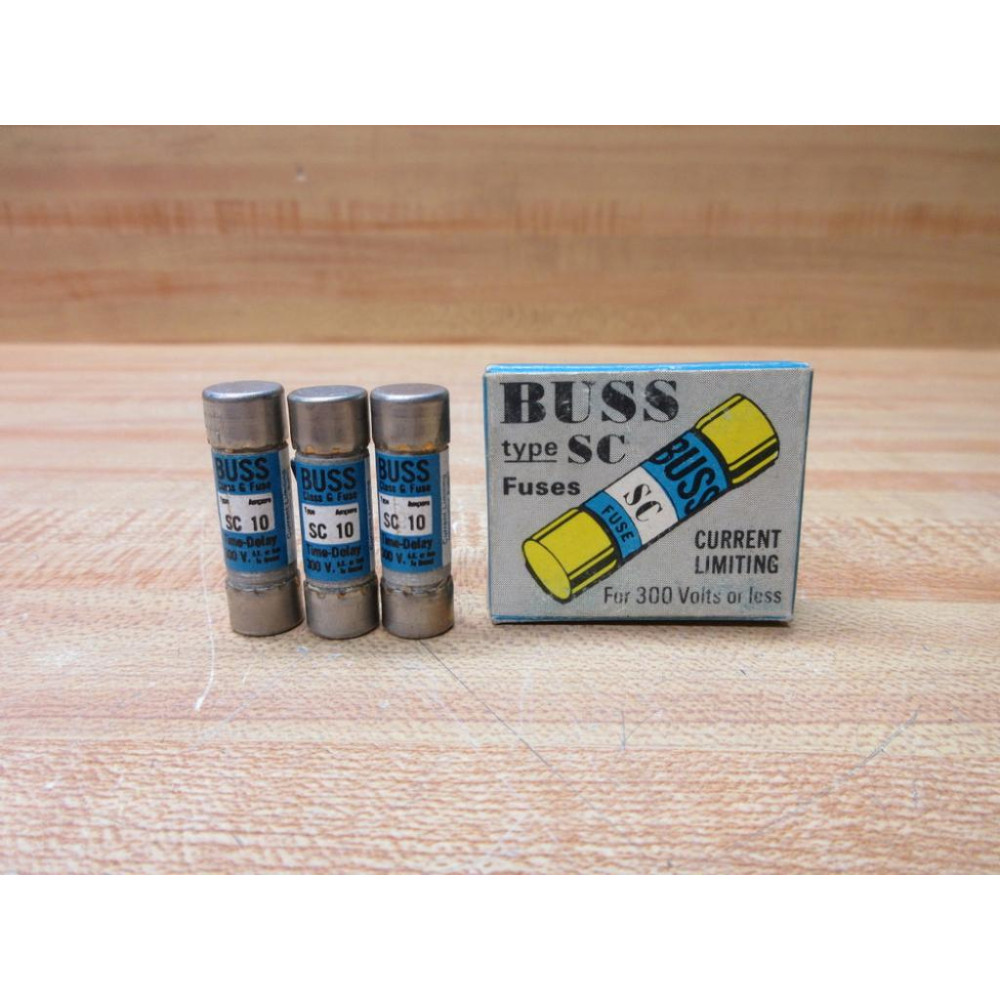 Buss SC-10 Bussmann Fuse Cross Ref 1CP19 (Pack of 3)
