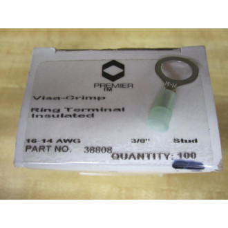 Premier 38808 Ring Terminal 16-14 AWG (Pack of 100)