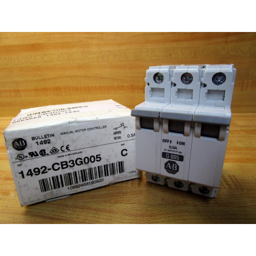 Allen Bradley 1492-CB3G005 Circuit Breaker 1492CB3G005