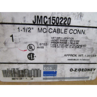 EGS JMC150220 1-12" MC Cable Connector