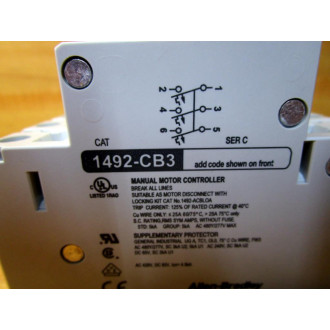 Allen Bradley 1492-CB3G005 Circuit Breaker 1492CB3G005