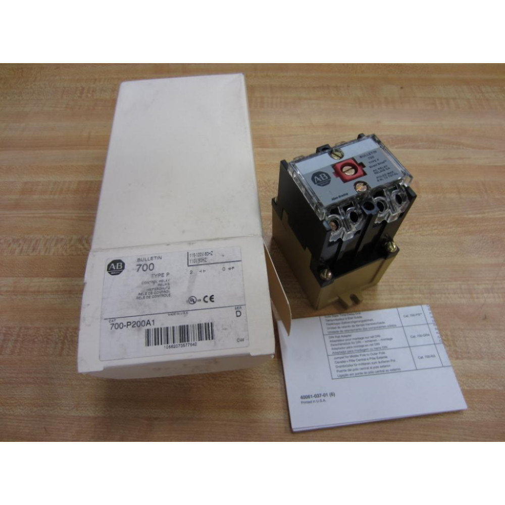 Allen Bradley 700-P200A1 Control Relay 700P200A1 Series D