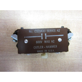 Cutler Hammer C320KA1 Eaton Auxiliary Contact - Used