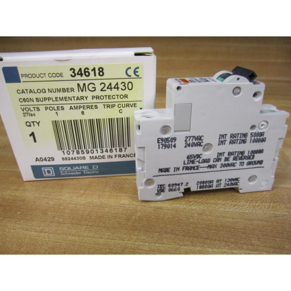 Square D MG24430 Merlin Gerin Breaker 6A 24430 Schneider