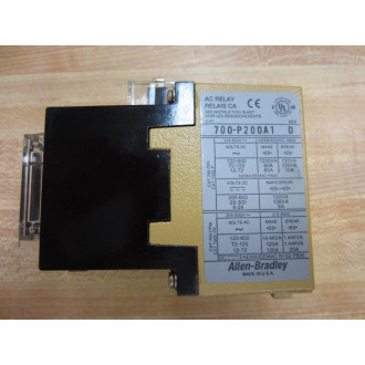 Allen Bradley 700-P200A1 Control Relay 700P200A1 Series D