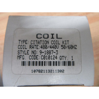 Cutler Hammer 9-1887-3 Eaton Coil 1887-3