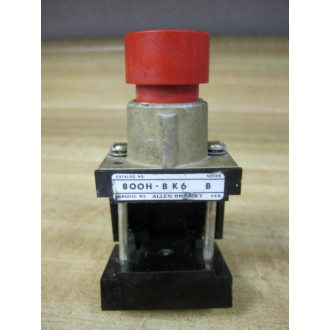 Allen Bradley 800H-BK6 Momentary Push Button 800HBK6 - Used