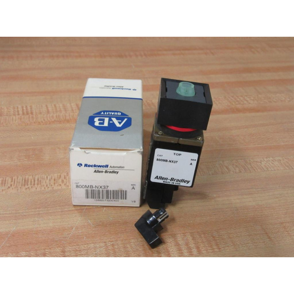 Allen Bradley 800MB-NX37 Selector Switch 800MBNX37 WBlack Knob