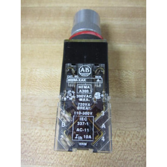 Allen Bradley 800MR-QAL24S Push Button 800MRQAL24S - Used