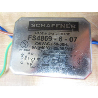 Schaffner FS4869-6-07 Line Filter - New No Box