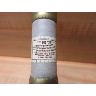 Buss KAC 50 Bussmann Fuse Cross Ref 49ZU67 (Pack of 3) - New No Box