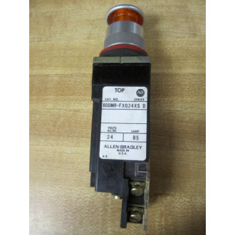 Allen Bradley 800MR-FXQ24XS Push Button Amber - Used