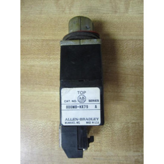 Allen Bradley 800MB-NX79 Selector Switch WO Key - WContact - Used