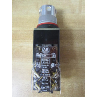 Allen Bradley 800MR-PGA16S Push Button White - Used