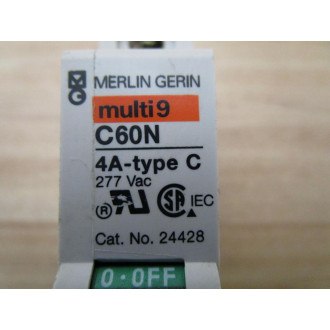 Merlin Gerin 24428 Square D Breaker 4A MG24428 Schneider - Used
