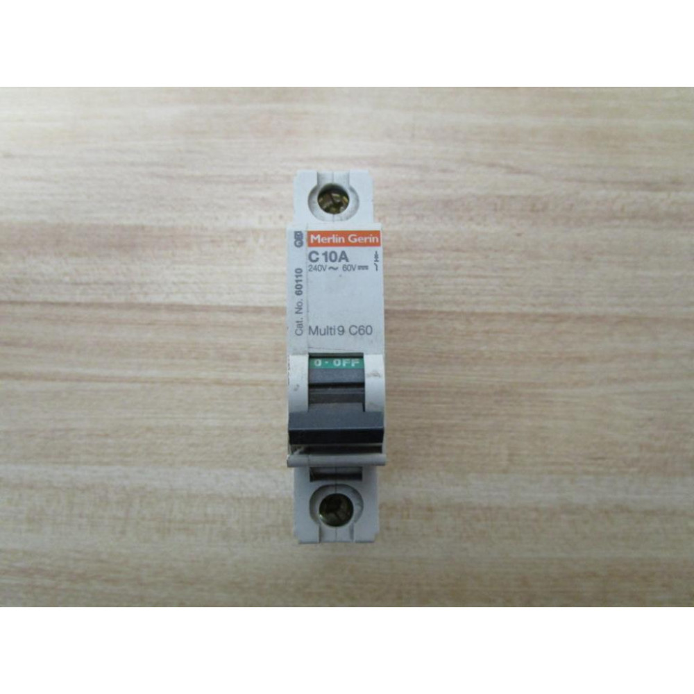 Merlin Gerin 60110 Square D Breaker 10A MG60110 Schneider - Used