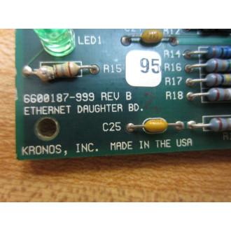Kronos 6600187-999 Ethernet Daughter Board 6600187999 - Used