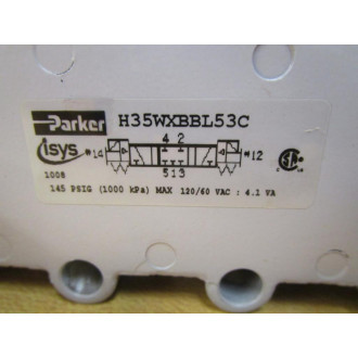 Parker H35WXBBL53C Double Solenoid Valve