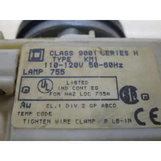 Square D 9001KT1 Pilot Light No Lens - New No Box