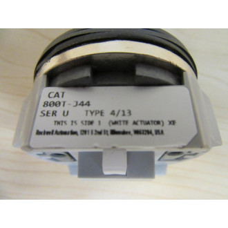 Allen Bradley 800T-J44 Keyed Selector Switch Ser U