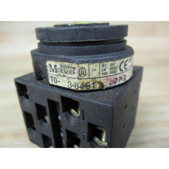 Moeller TO-3-8451 Cam Switch TO38451 Base Only - Used