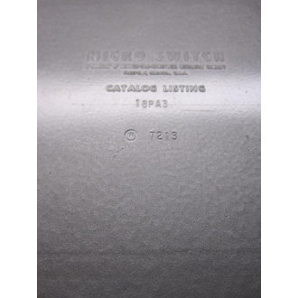 Microswitch 18PA3 Honeywell Limit Switch-OT