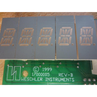 Weschler Instruments 17000005 Numeric Display Board 2000000701 - Used
