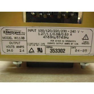 Deltron W113B Power Supply - New No Box