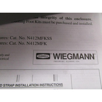 Wiegmann N412MFKSS Enclosure - New No Box