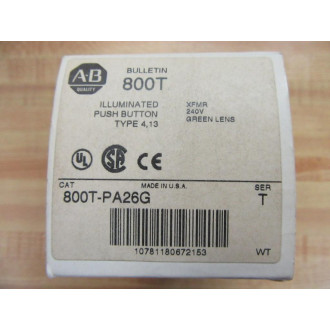 Allen Bradley 800T-PA26G Push Button Switch