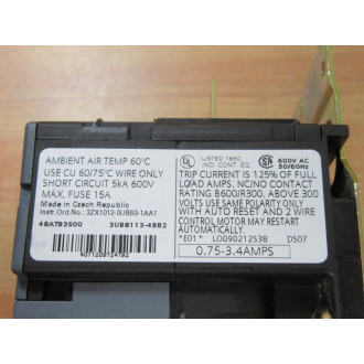 Siemens 48ATB3S00 Overload Relay Crack On Top - New No Box