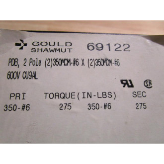 Gould  Shawmut 69122 Fuse Block - Used