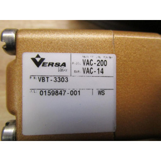 Versa VBT-3303 Air Valve - New No Box