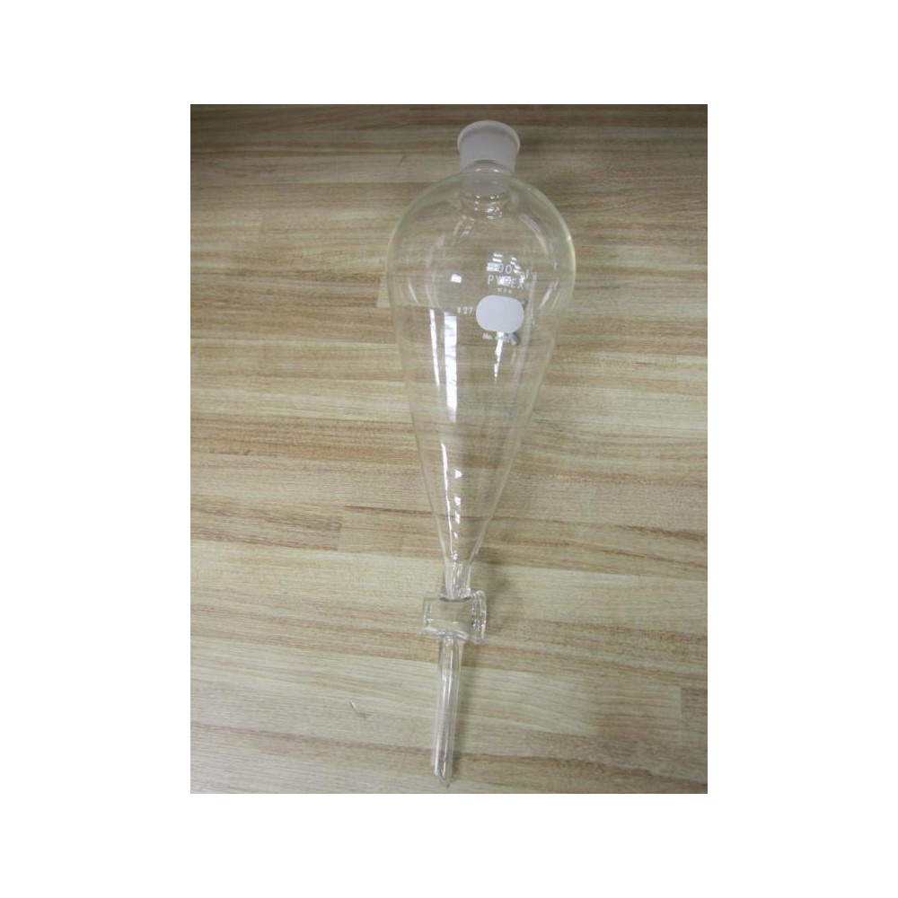 Pyrex 6402 500 ML Separatory Glass Funnel 6402500 WO Stopper & Stopcock