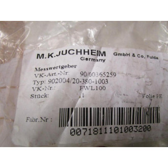 JUMO 90200420-380-1003-1-8-50-104 Temp Sensor