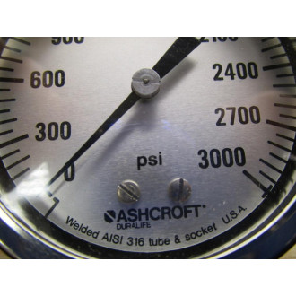 Ashcroft 1JA14110-005 Gauge 0-3000