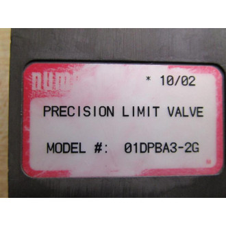 Numatics 01DPBA3-2G Pushbutton Valve 01DPBA32G - Used