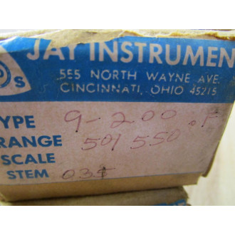 Jay Instrument 9-200 Temperature Gauge