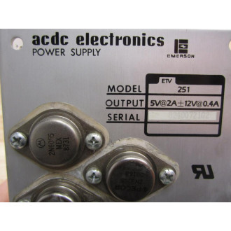 Emerson ETV-251 Power Supply - Used