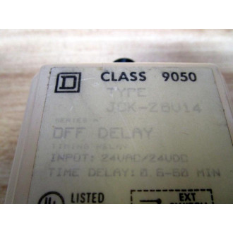Square D 9050-JCK-28V14 Relay 9050JCK28V14 - Used