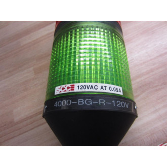 SCC 4000-BG-R-120V Stack Light 4000BGR120V - New No Box